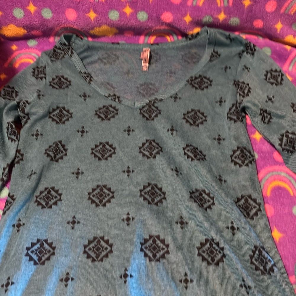 Wallflower Long Sleeve Aztec Top